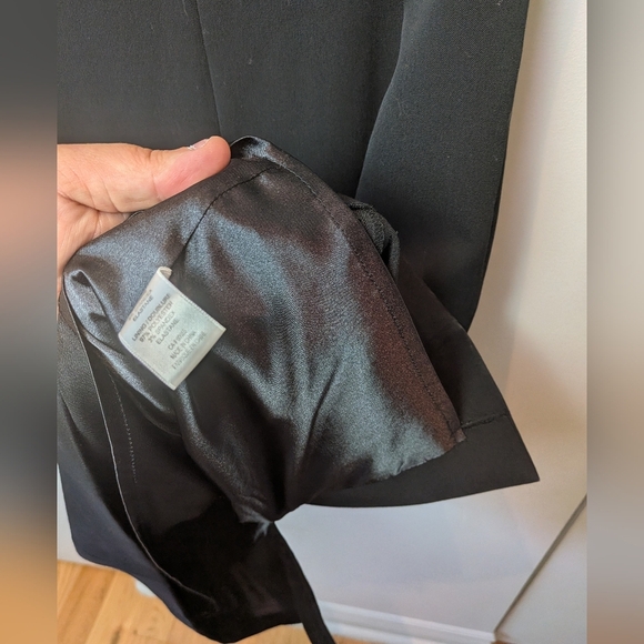 CASSIS Classic Women Black Dress Back Zipper Closure Size 2 Short Sleeve - Picture 6 of 12